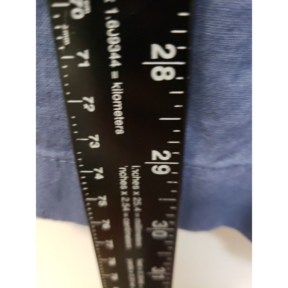 Kim Rogers Ladies linen cotton Pants Sz sm Blue 30 inseam elastic waist - Picture 3 of 6